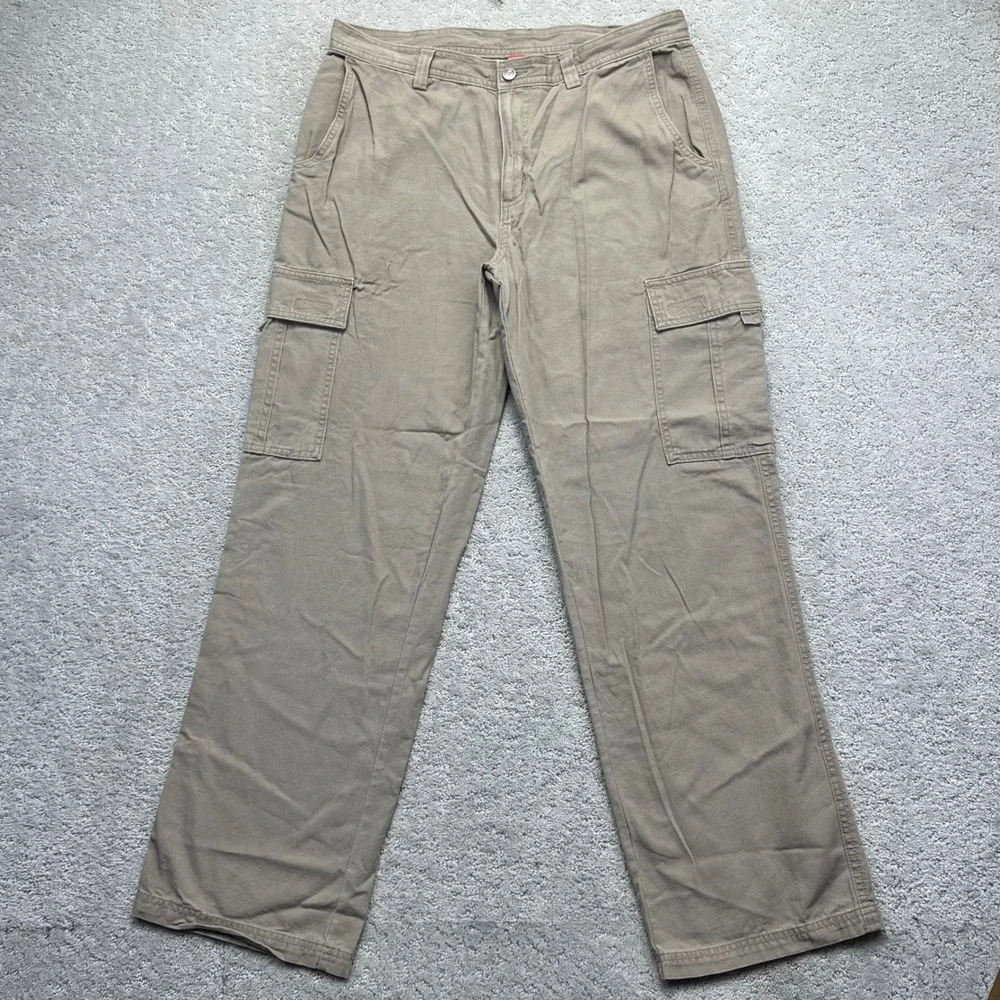 The North Face Cargo Pants Mens 34x31 Khaki Cotton Utility Hiking Outoor Y2k